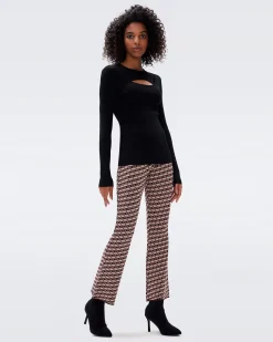 Juno Knit Jacquard Pants-dvf New