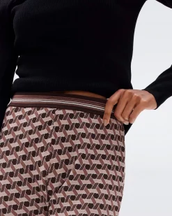 Juno Knit Jacquard Pants-dvf New