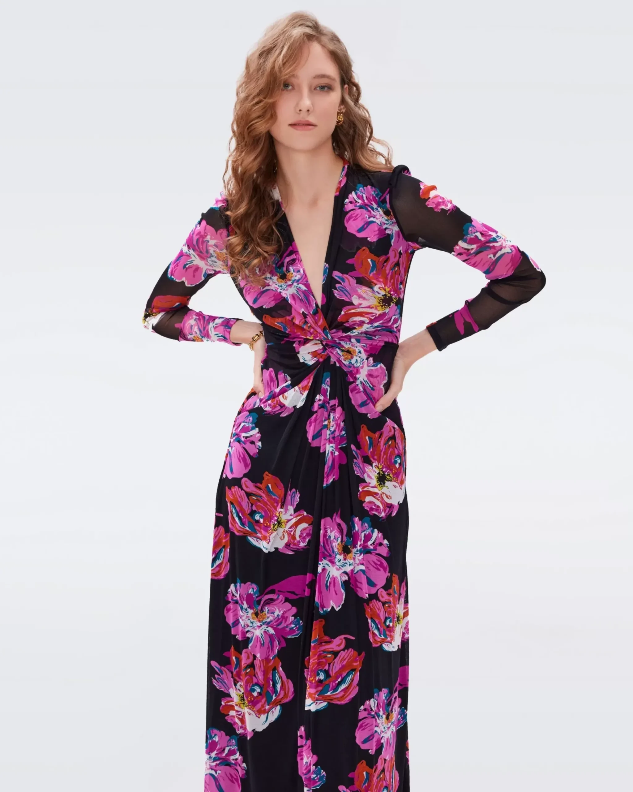 Kassia Mesh Dress-dvf Store