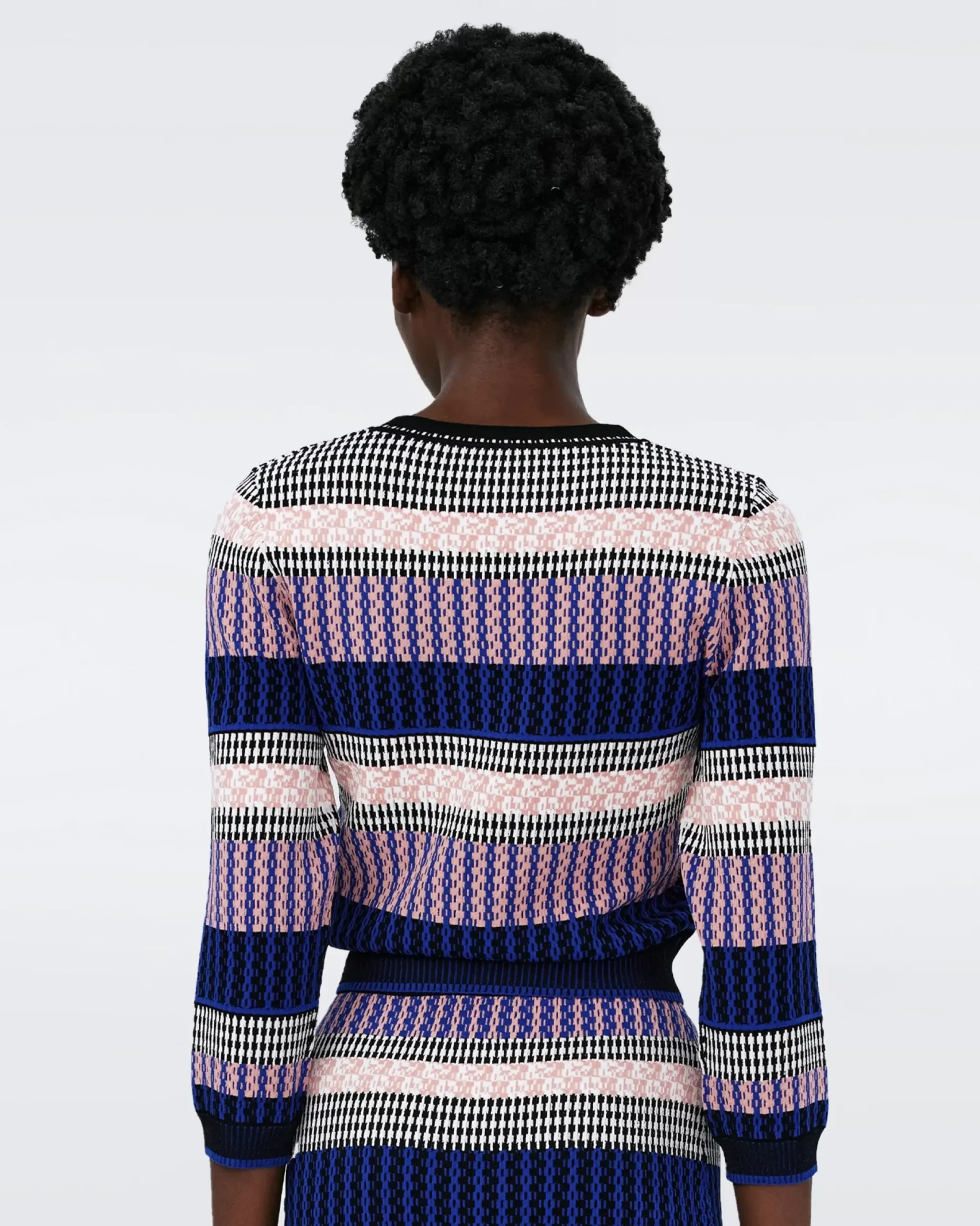 Kateshia Knit Jacquard Top-dvf Outlet