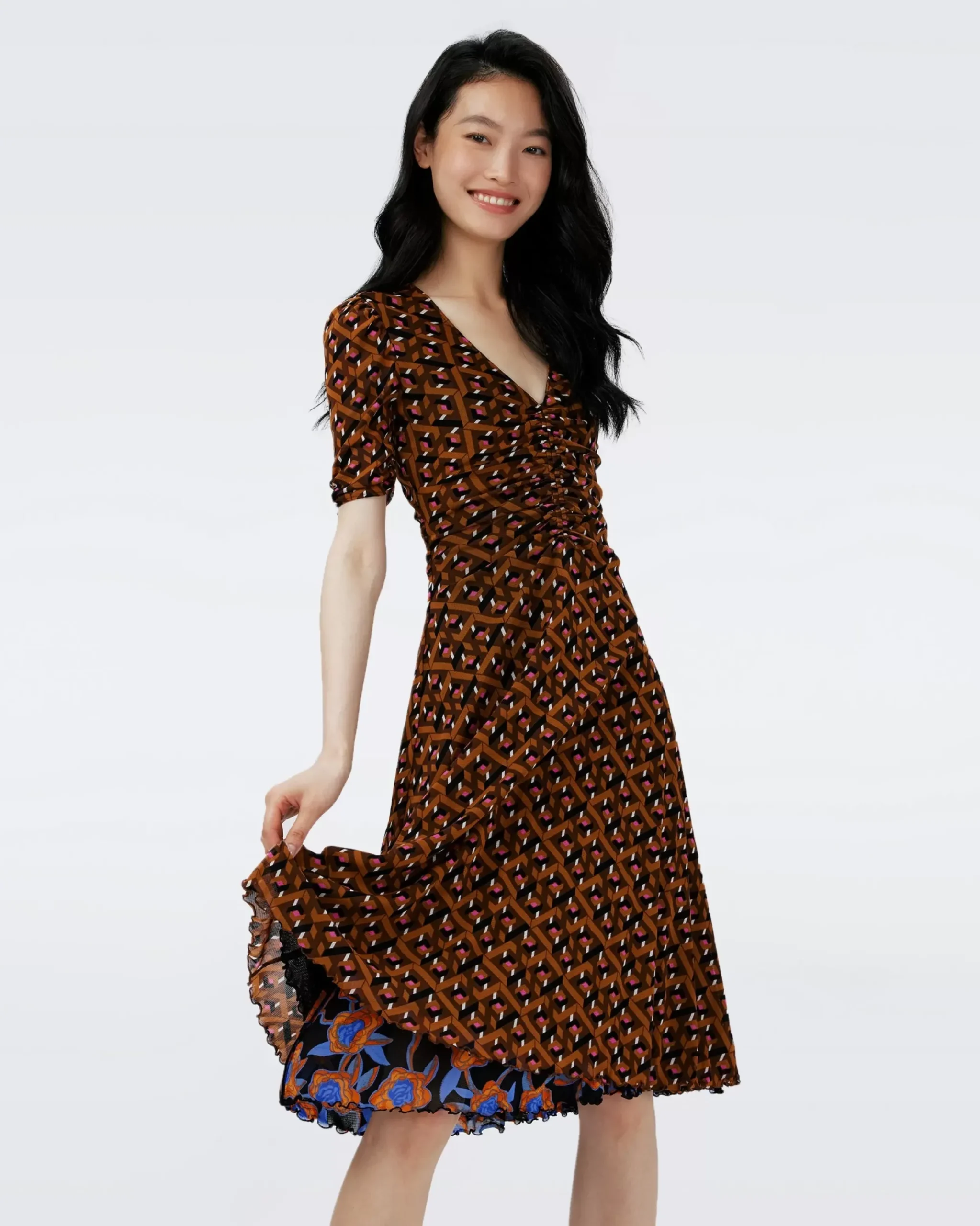 Koren Reversible Mesh Dress-dvf Shop