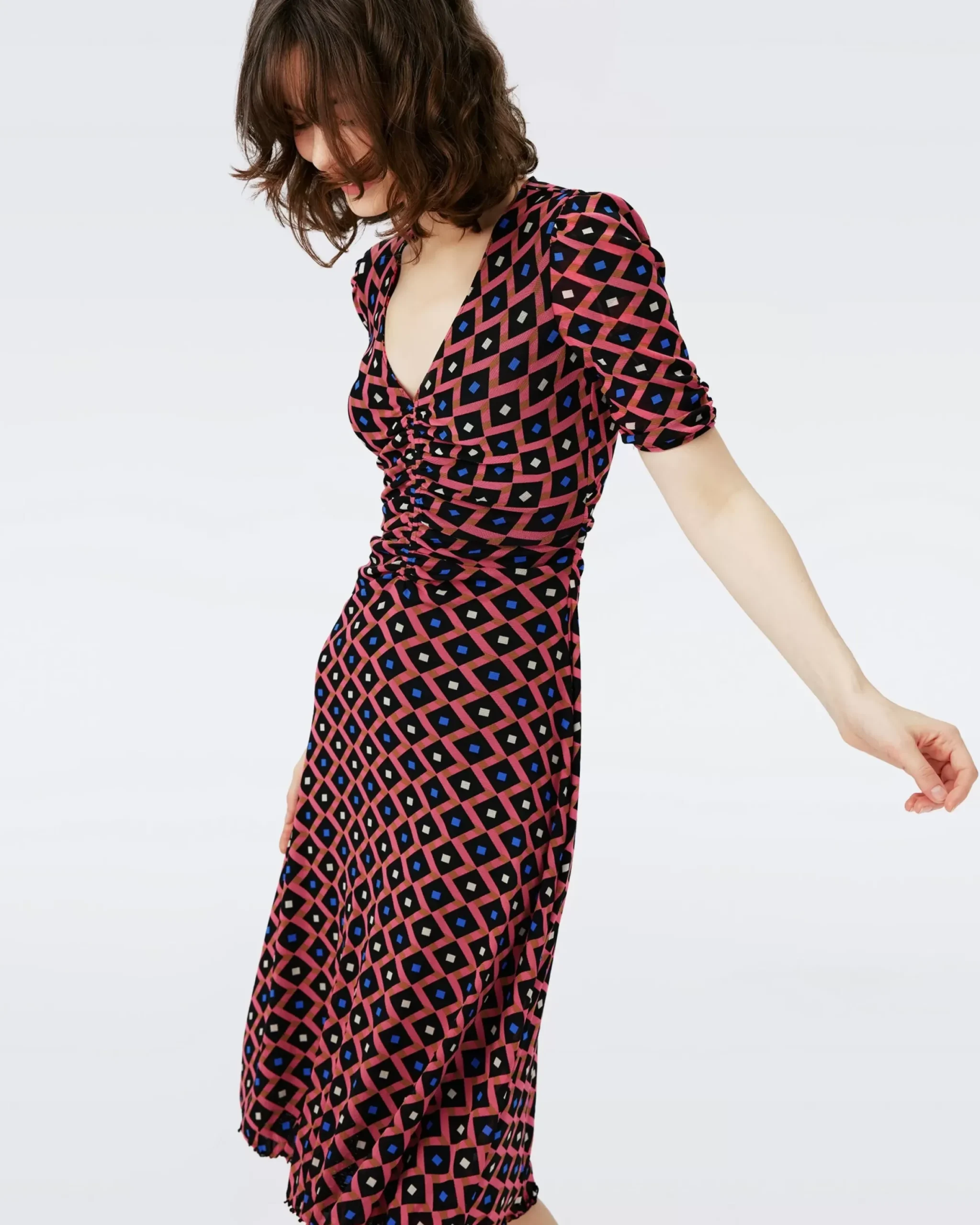 Koren Reversible Mesh Dress-dvf Sale