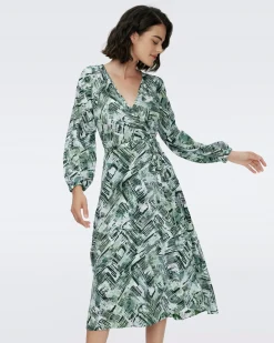 Leo Reversible Wrap Dress-dvf New