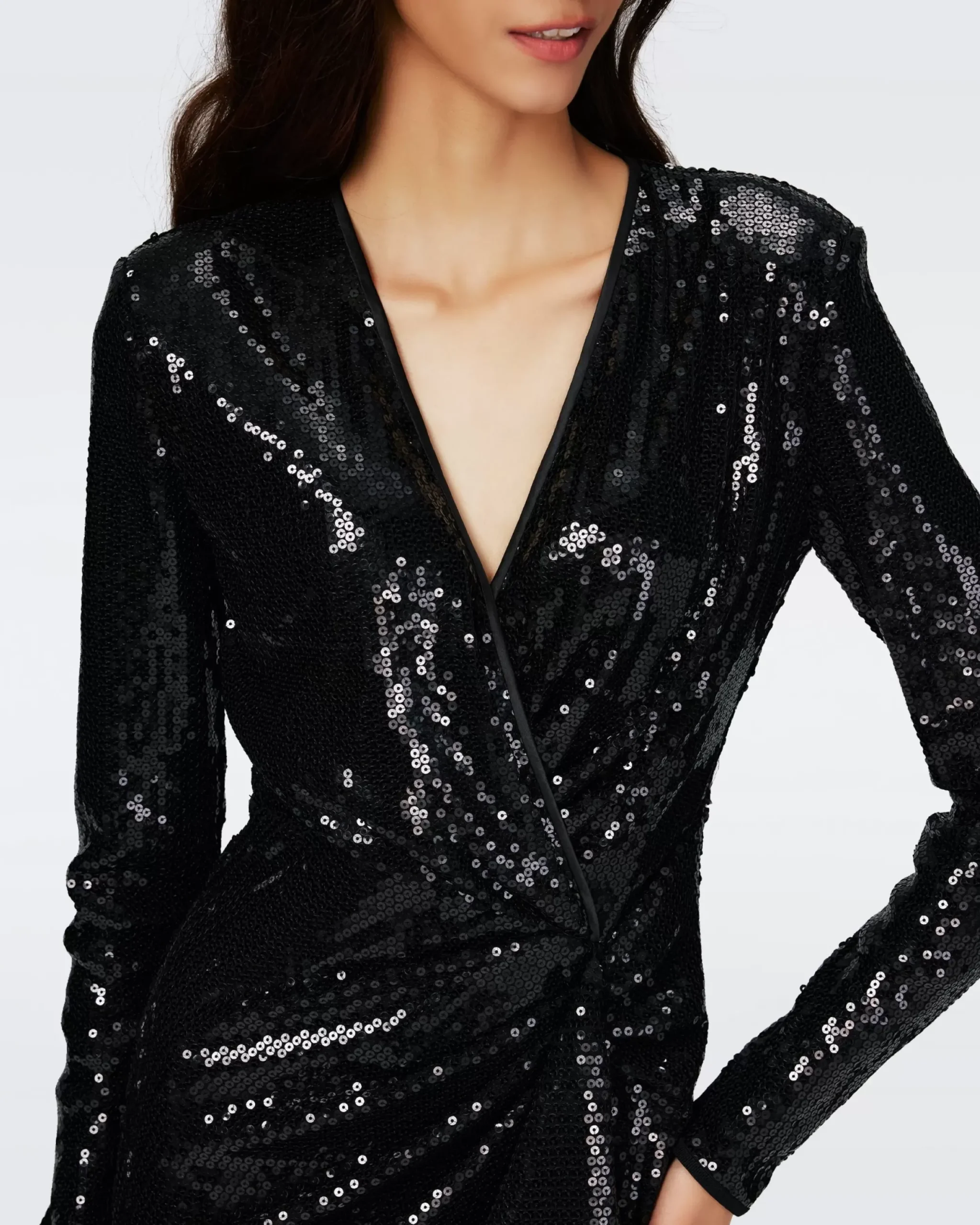 Lexa Sequin Mesh Dress-dvf Sale