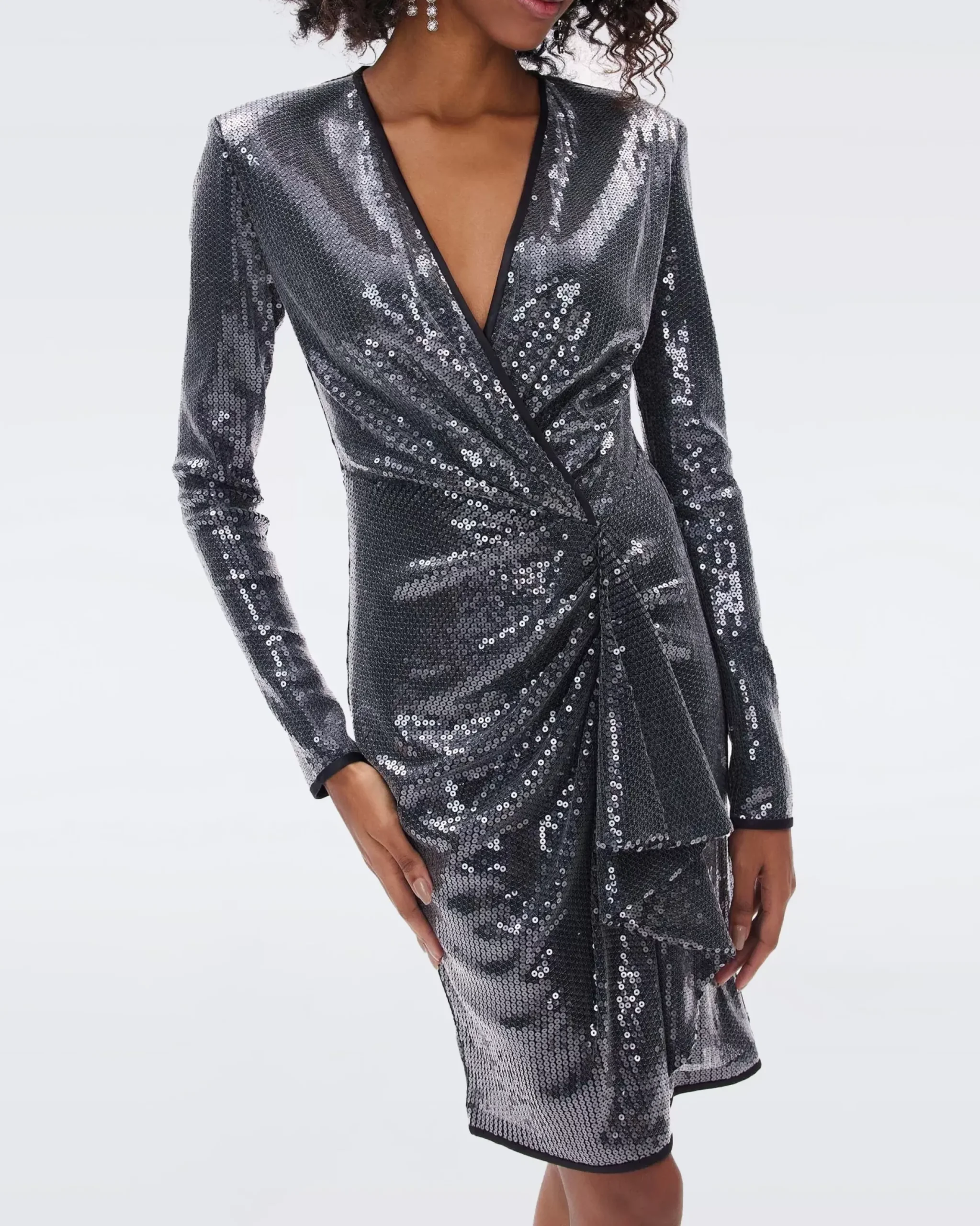 Lexa Sequin Mesh Dress-dvf Best Sale