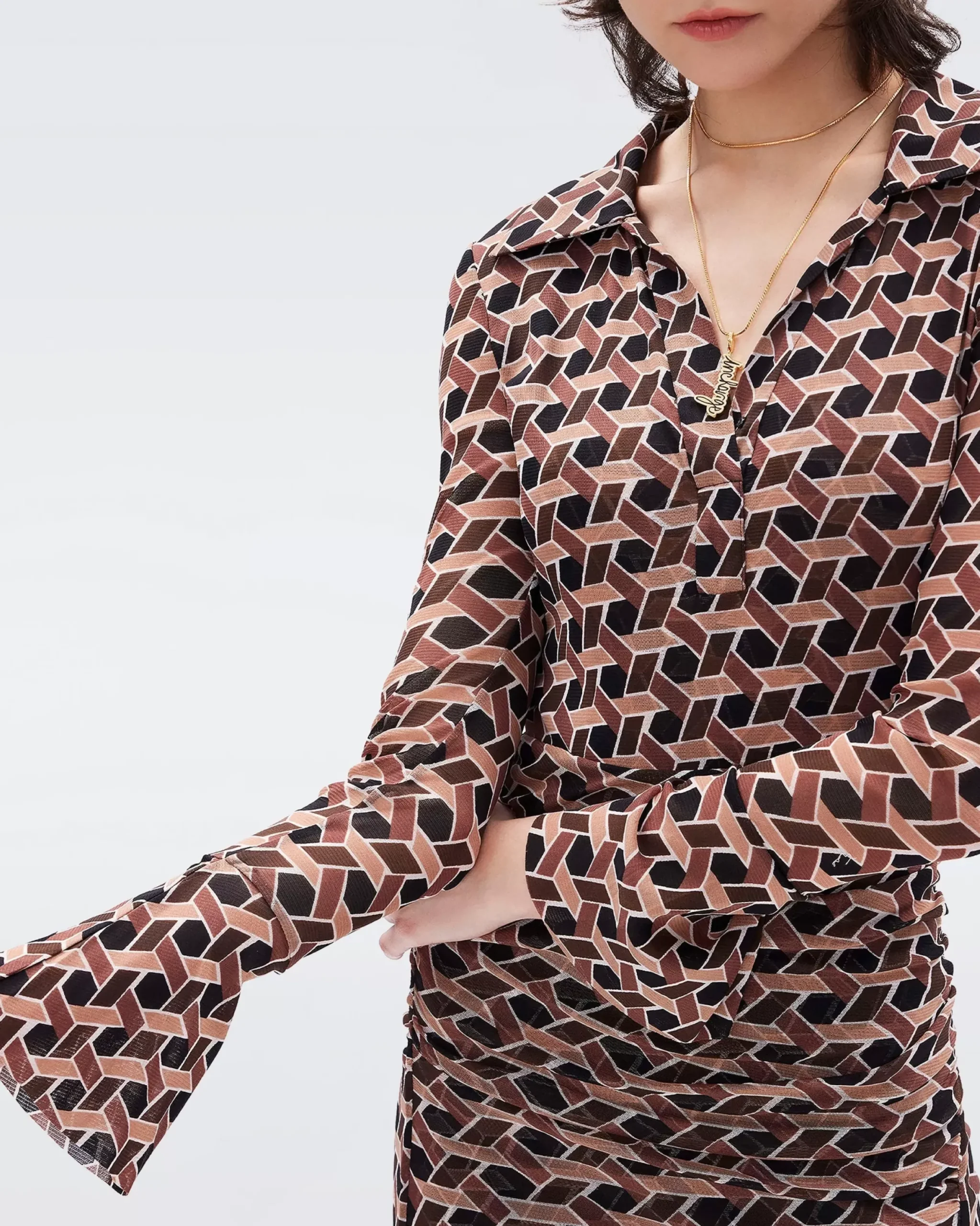 Lilly Mesh Dress-dvf Shop