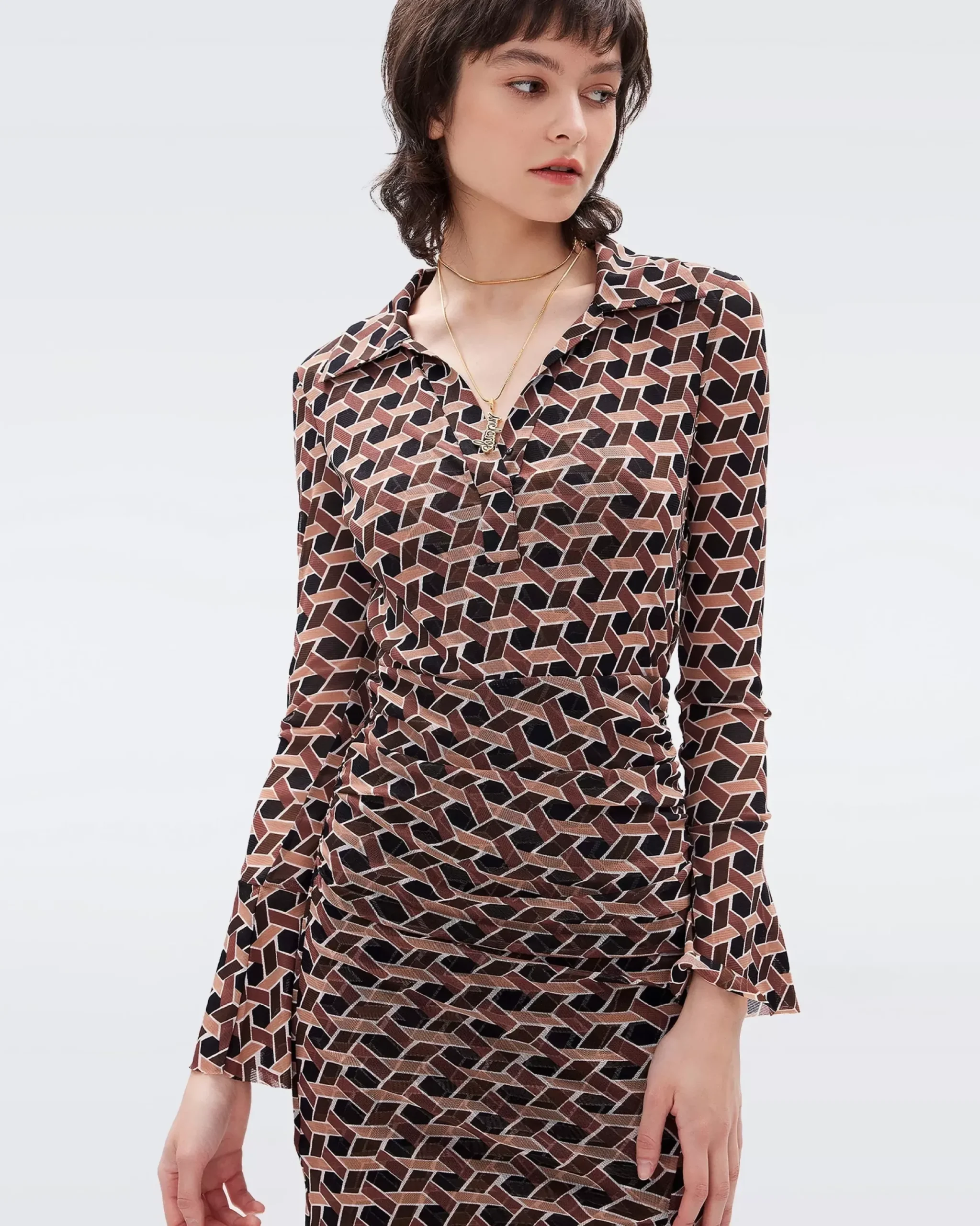 Lilly Mesh Dress-dvf Shop