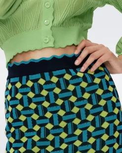 Lyla Knit Jacquard Skirt-dvf Discount