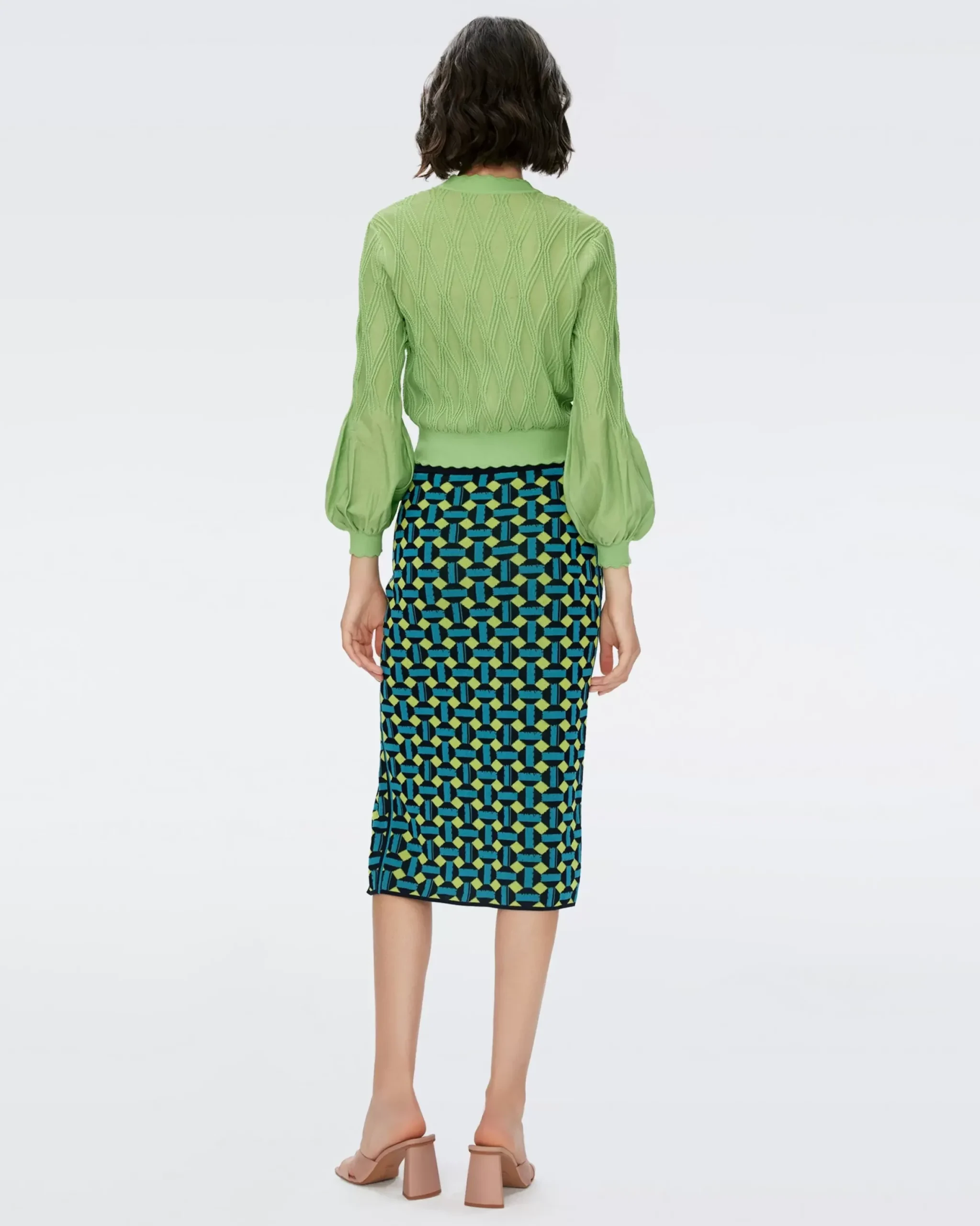 Lyla Knit Jacquard Skirt-dvf Discount