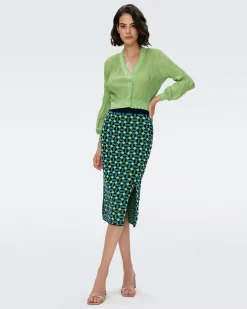 Lyla Knit Jacquard Skirt-dvf Discount