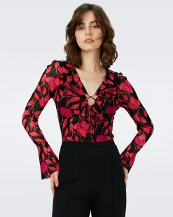 Lyric Mesh Bodysuit-dvf Best Sale