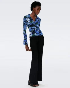 Mackenzie Mesh Top-dvf Cheap