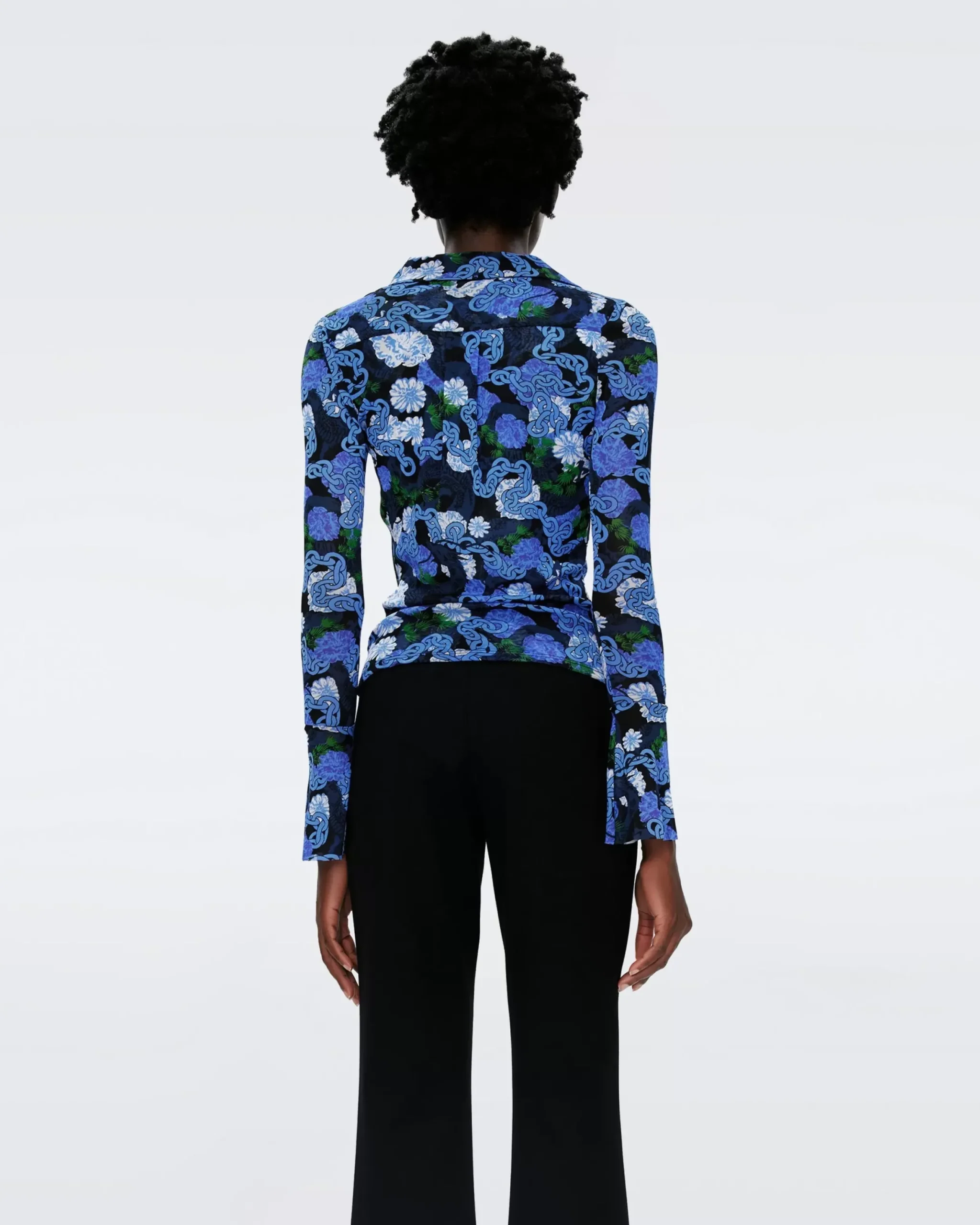 Mackenzie Mesh Top-dvf Cheap
