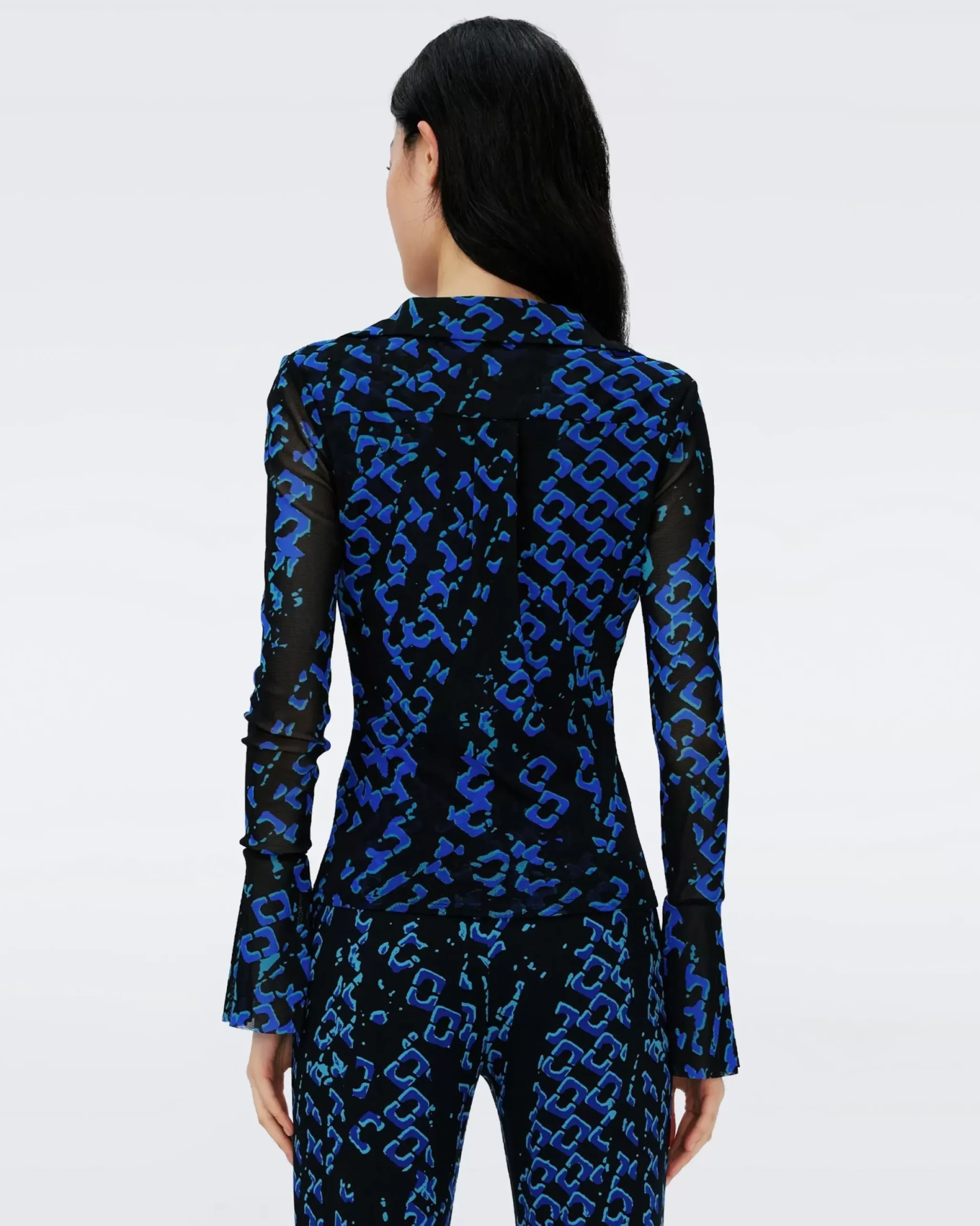 Mackenzie Mesh Top-dvf Sale