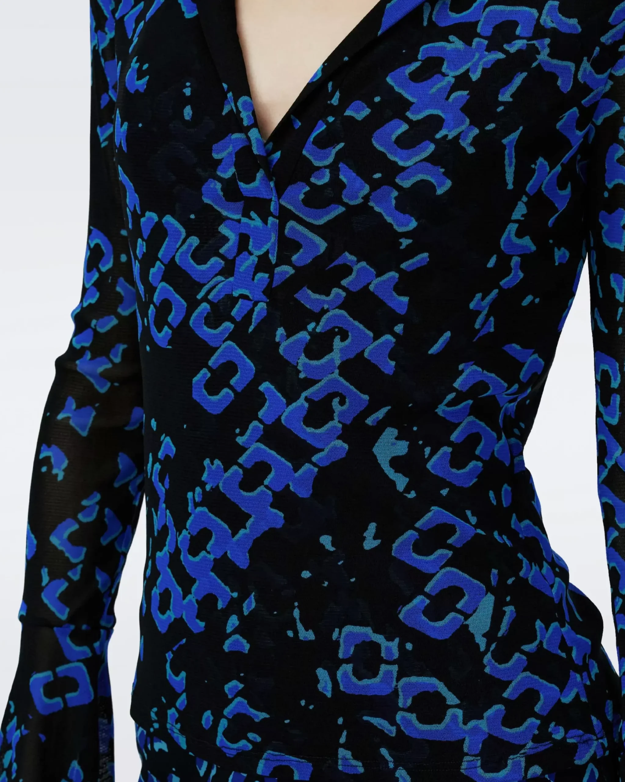 Mackenzie Mesh Top-dvf Sale