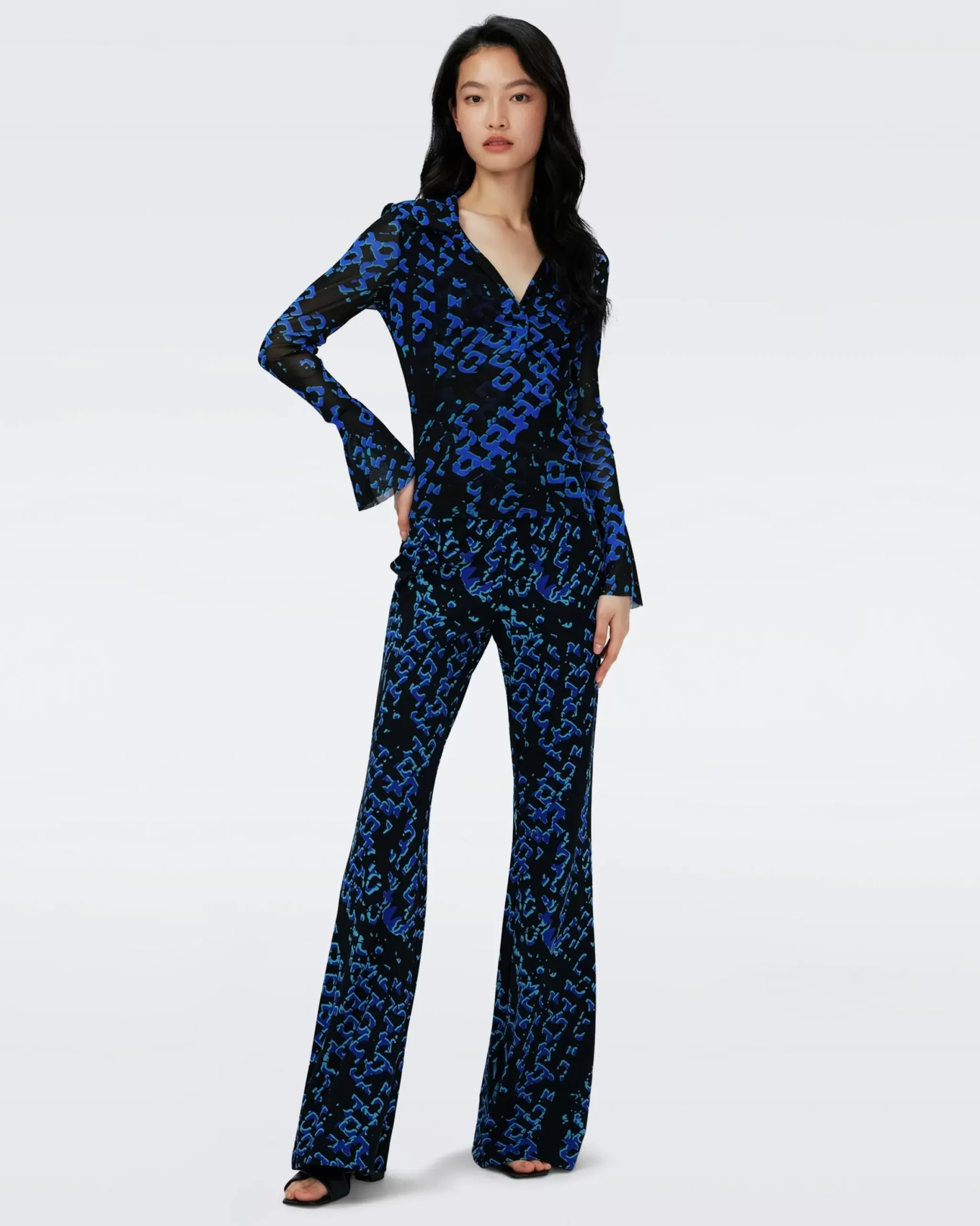 Mackenzie Mesh Top-dvf Sale
