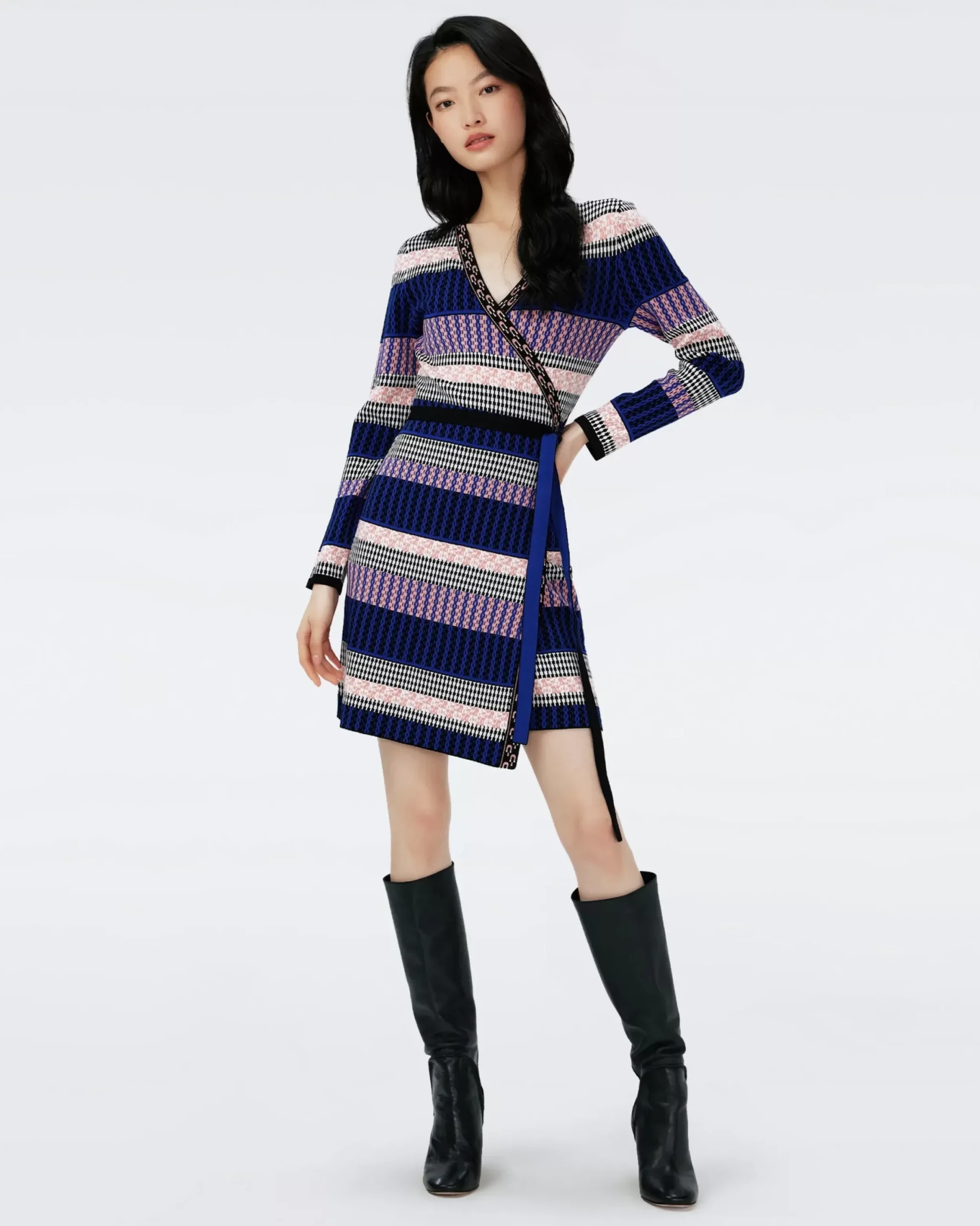 Melita Knit Wrap Dress-dvf Online