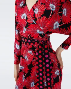 Mikah Faux Wrap Dress-dvf Outlet