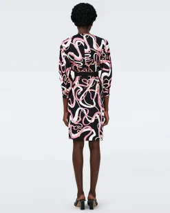 Mikah Faux Wrap Dress-dvf Flash Sale