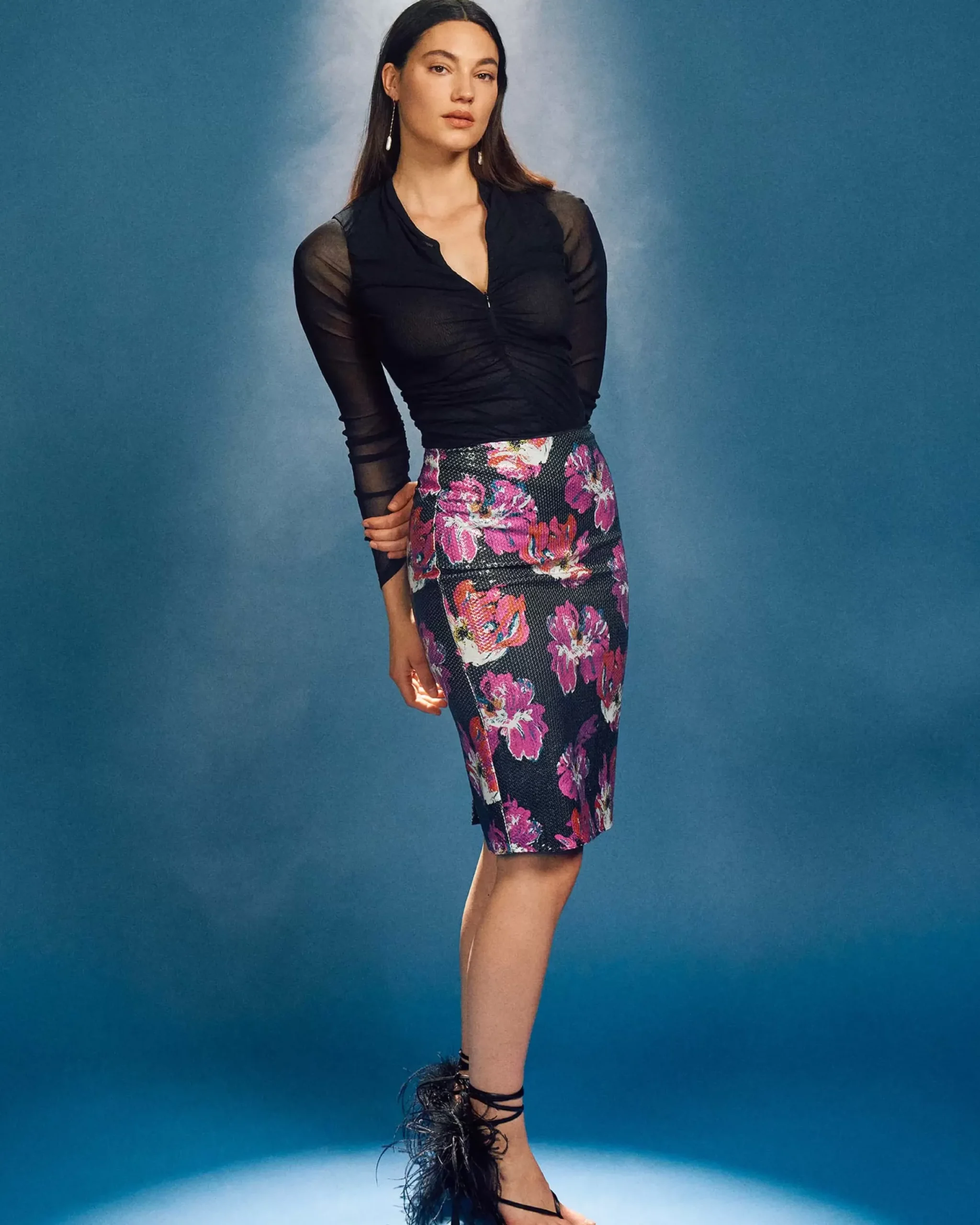 Mika Sequin Skirt-dvf New