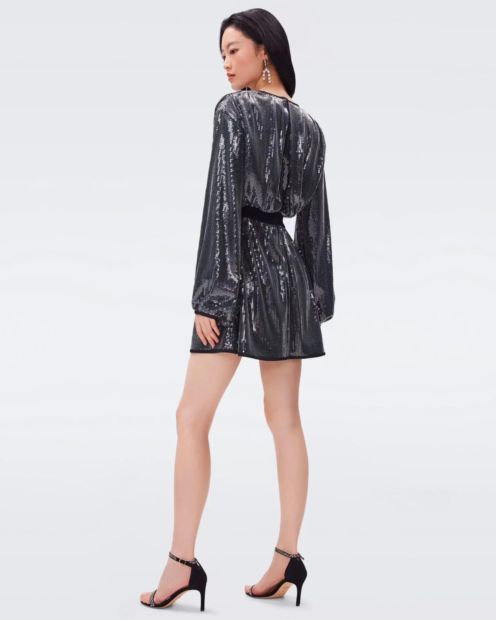Moana Sequin Mesh Dress-dvf Cheap