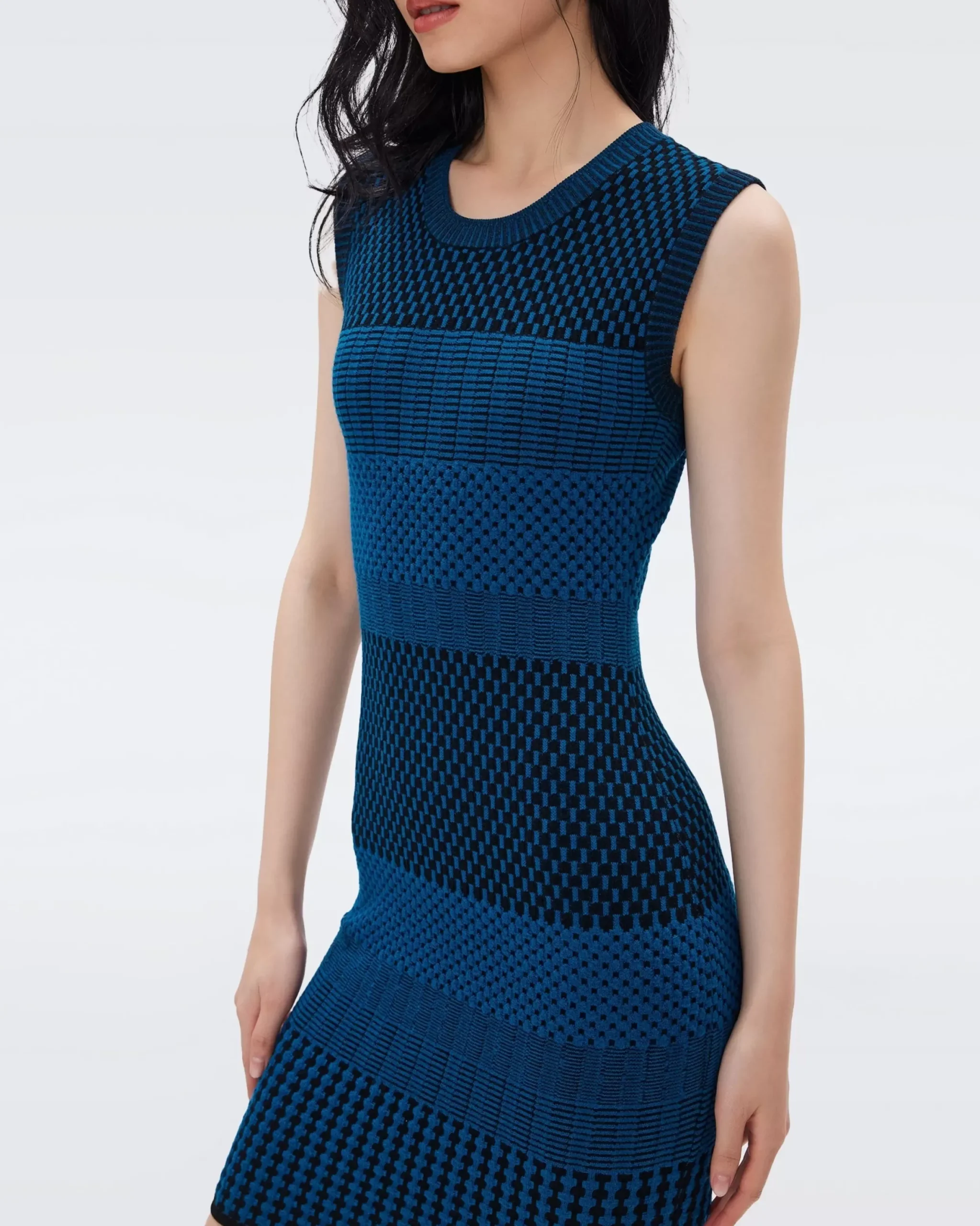 Mylo Knit Jacquard Dress-dvf New