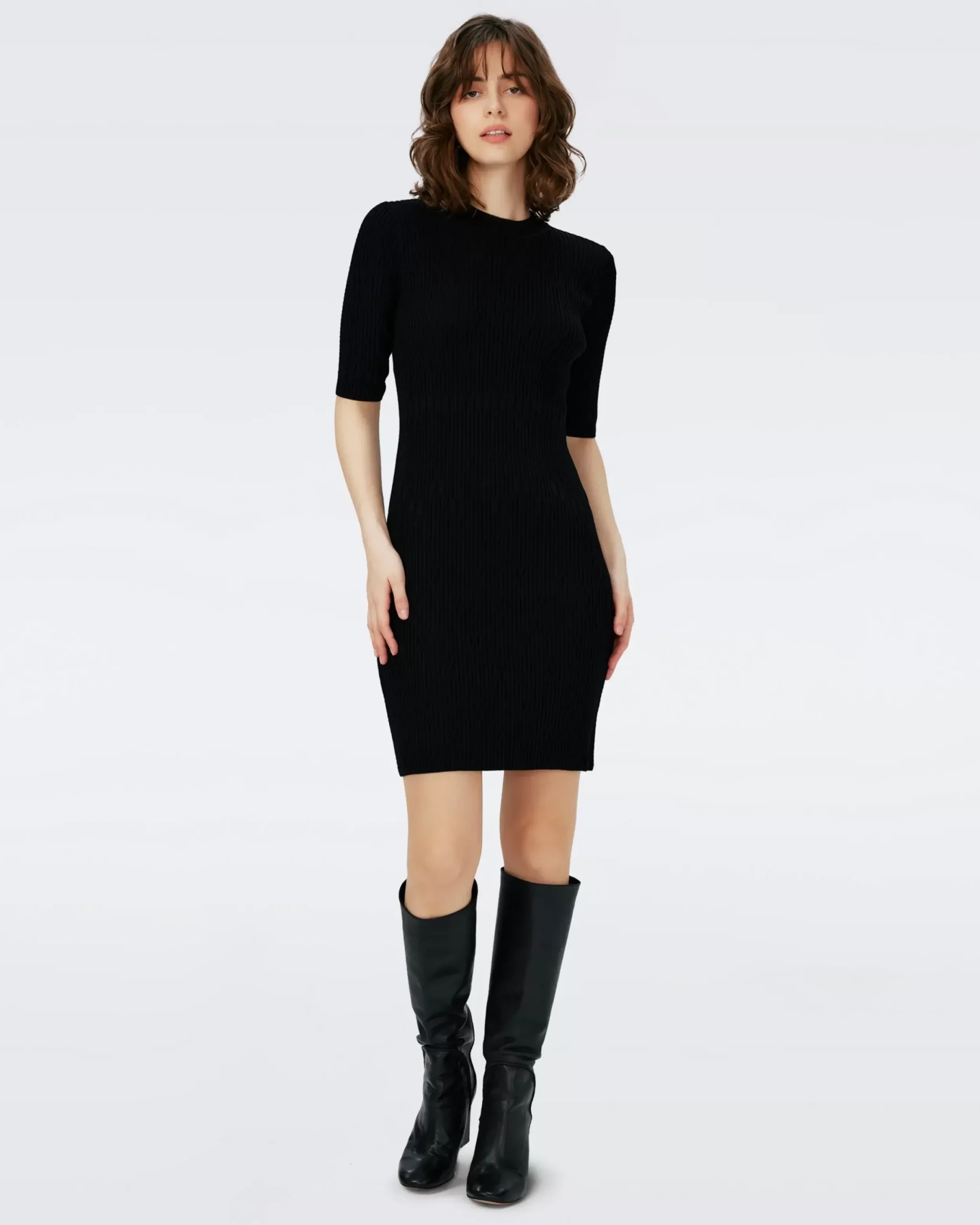 Pam Knit Jacquard Dress-dvf Store