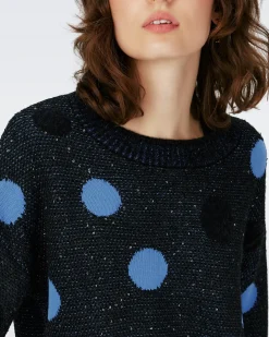 Phillipa Sequin Knit Jacquard Top-dvf Discount