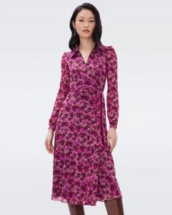 Phoenix Mesh Wrap Dress-dvf Flash Sale