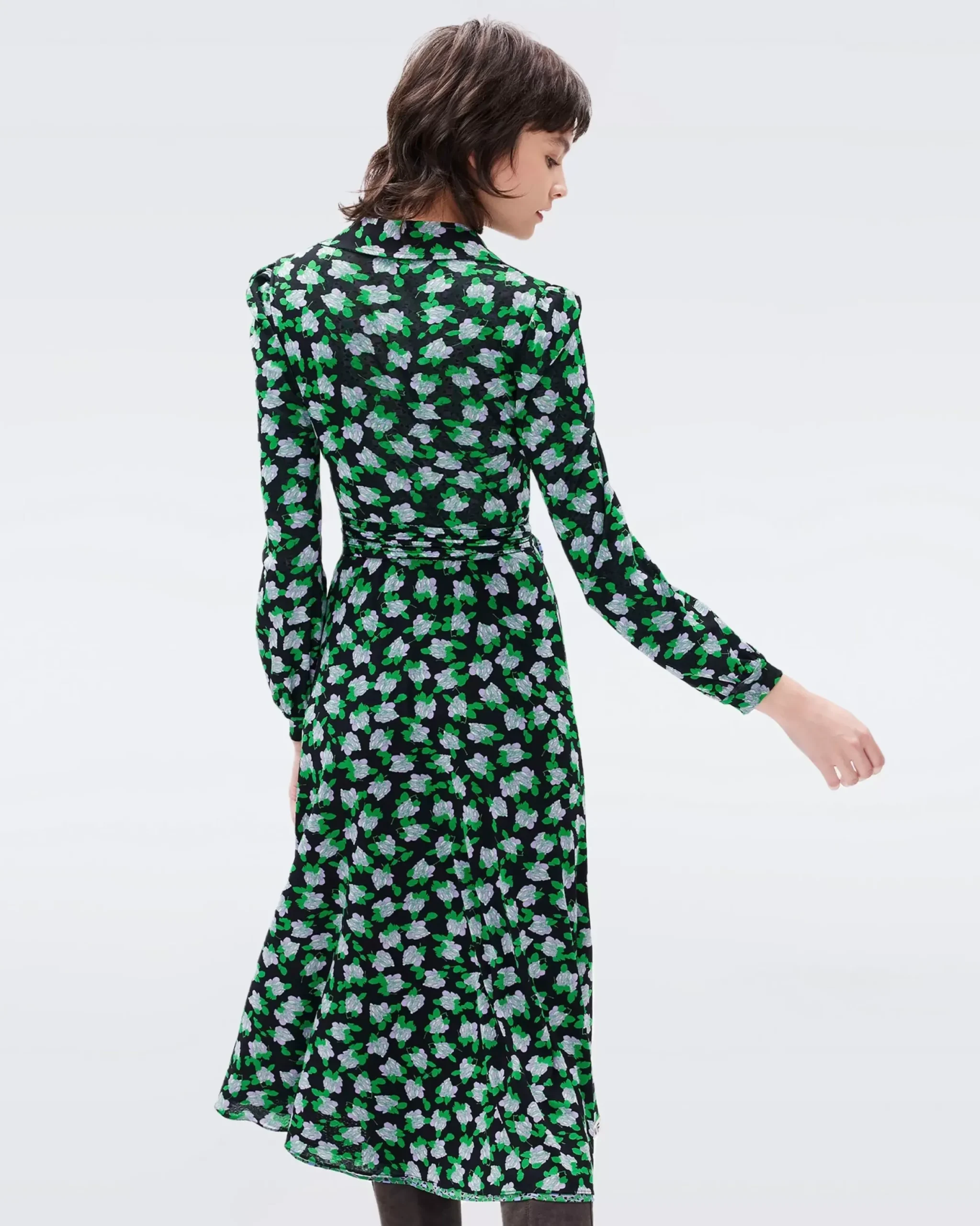 Phoenix Reversible Mesh Wrap Dress-dvf New