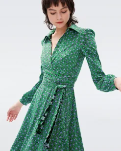 Phoenix Reversible Mesh Wrap Dress-dvf New