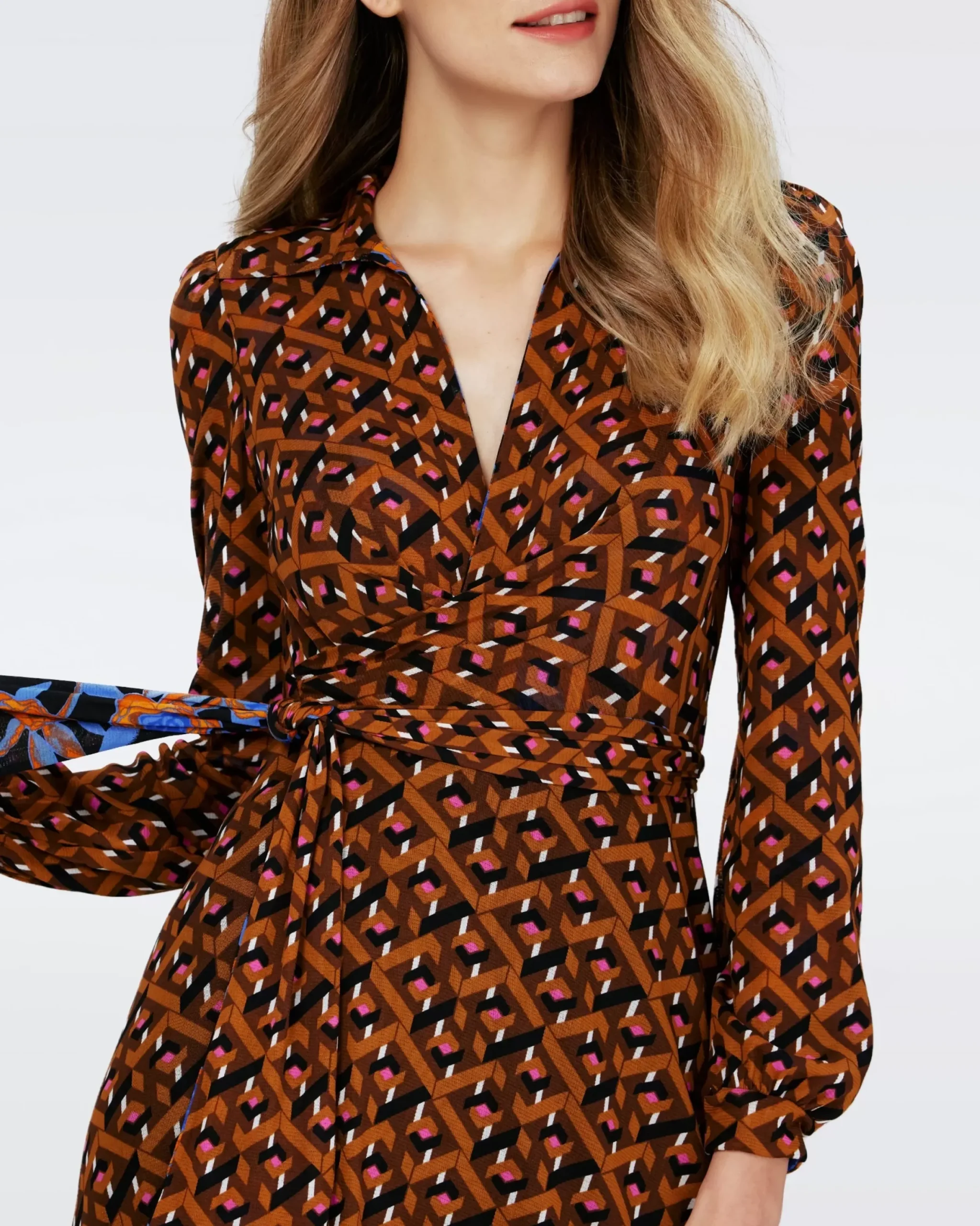 Phoenix Reversible Mesh Wrap Dress-dvf Online