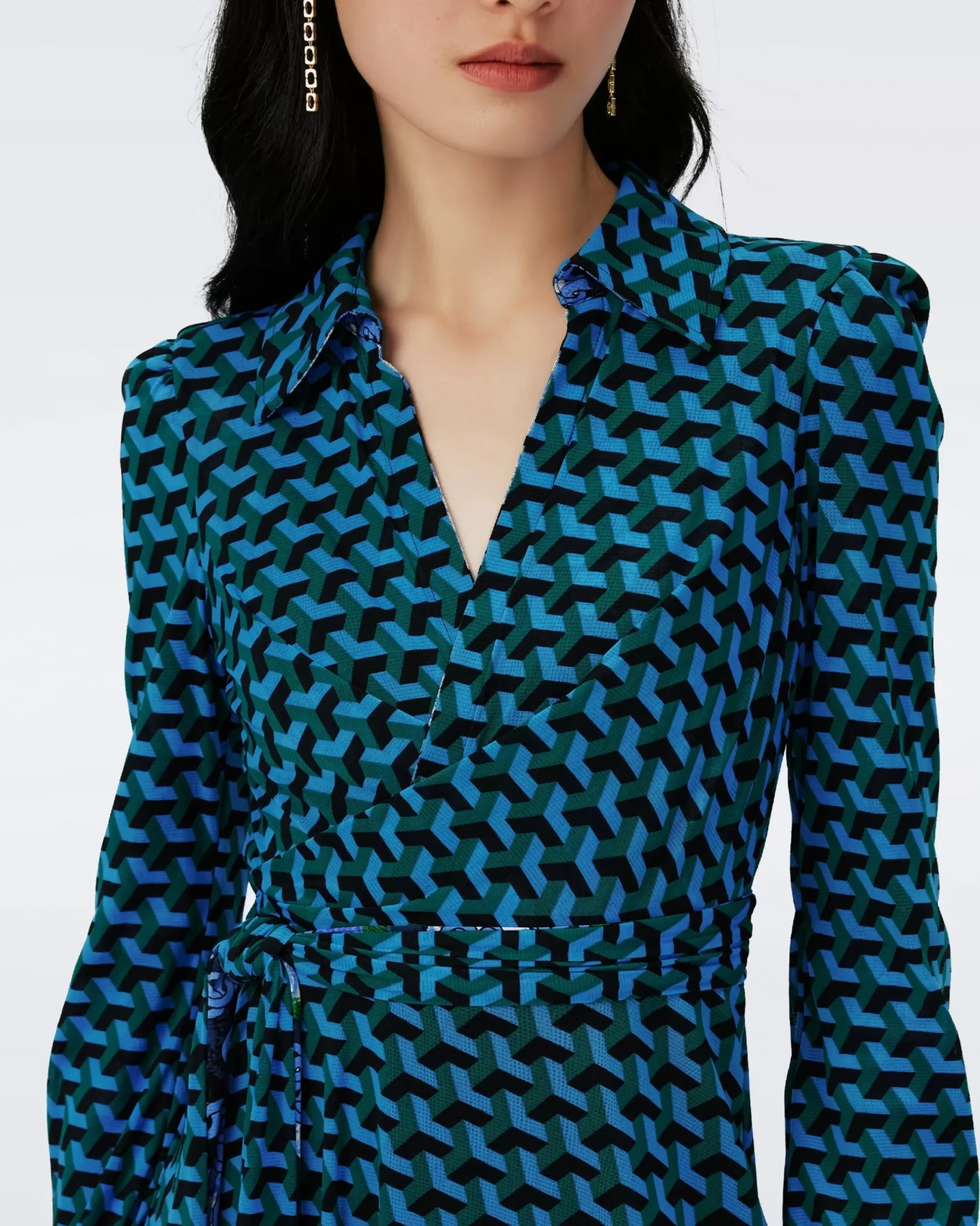 Phoenix Reversible Mesh Wrap Dress-dvf Cheap