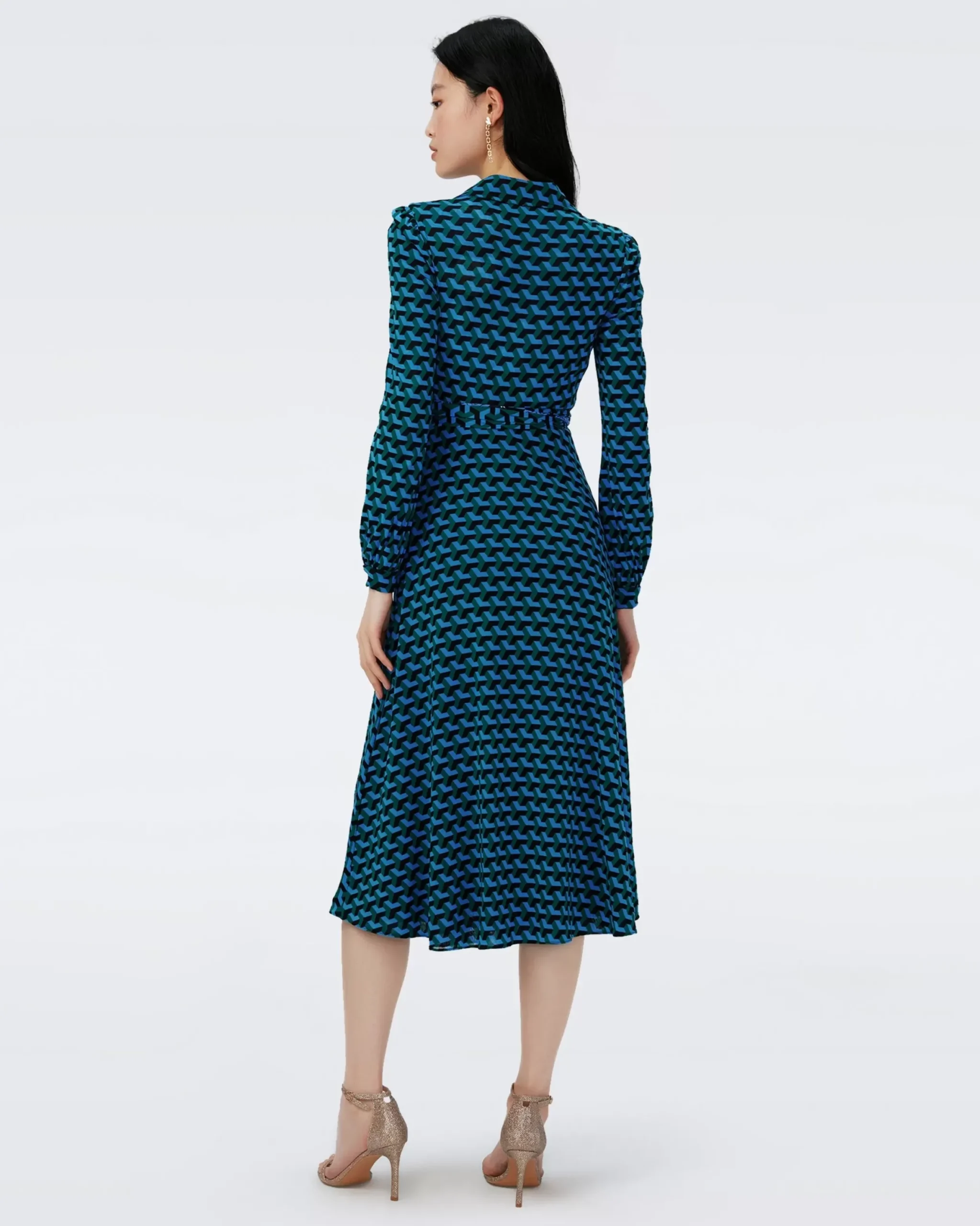 Phoenix Reversible Mesh Wrap Dress-dvf Cheap