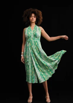 Pia Reversible Mesh Wrap Dress-dvf Hot