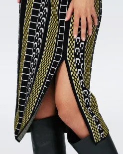 Positana Knit Jacquard Skirt-dvf Fashion
