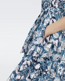 Queena Cotton Dress-dvf Best