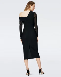 Rich Metallic Mesh Dress-dvf Best Sale