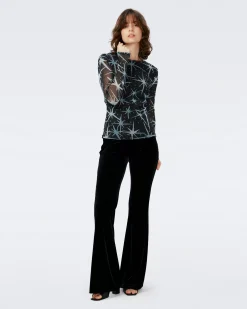 Ruthette Velvet Pants-dvf Outlet