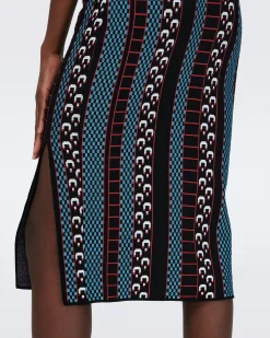 Sallie Knit Jacquard Skirt-dvf Outlet