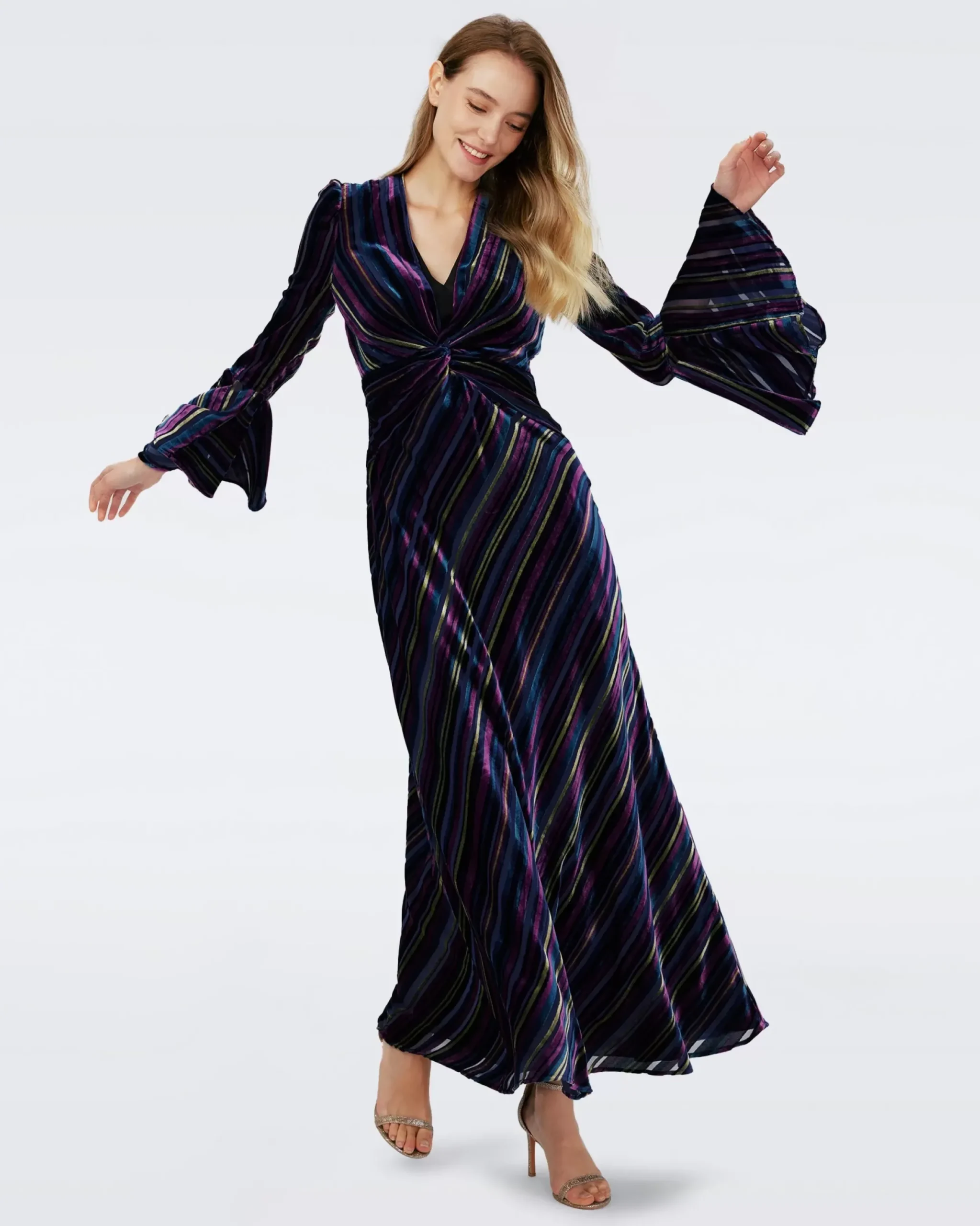 Sudha Velvet Dress-dvf Outlet