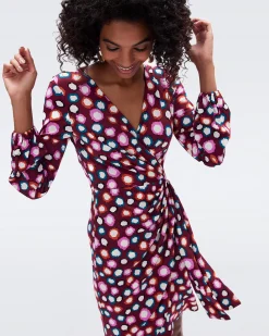 Toronto Faux Wrap Dress-dvf Hot