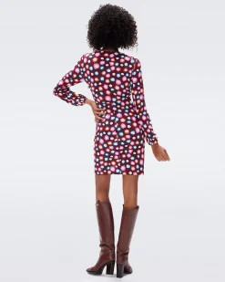 Toronto Faux Wrap Dress-dvf Hot