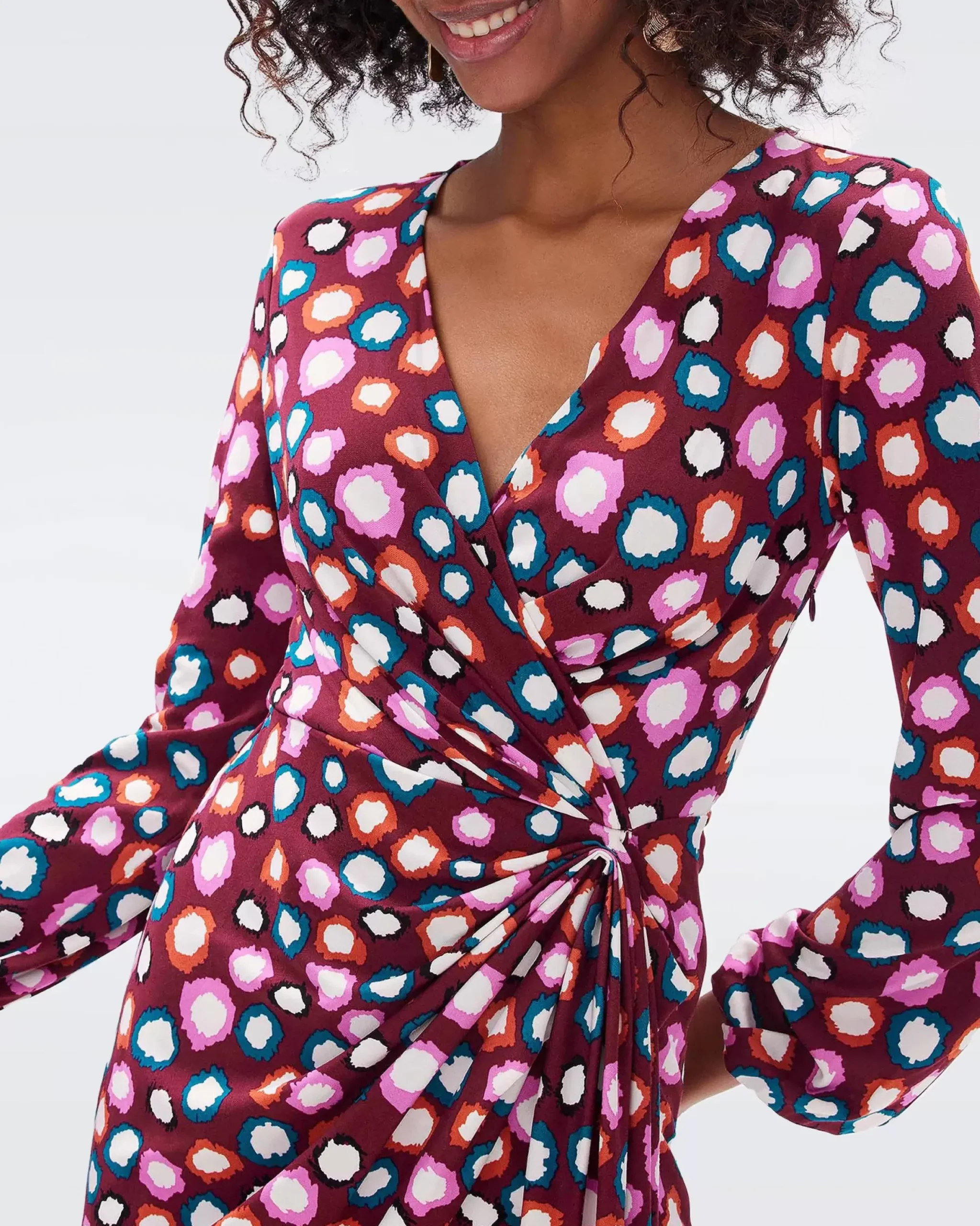 Toronto Faux Wrap Dress-dvf Hot