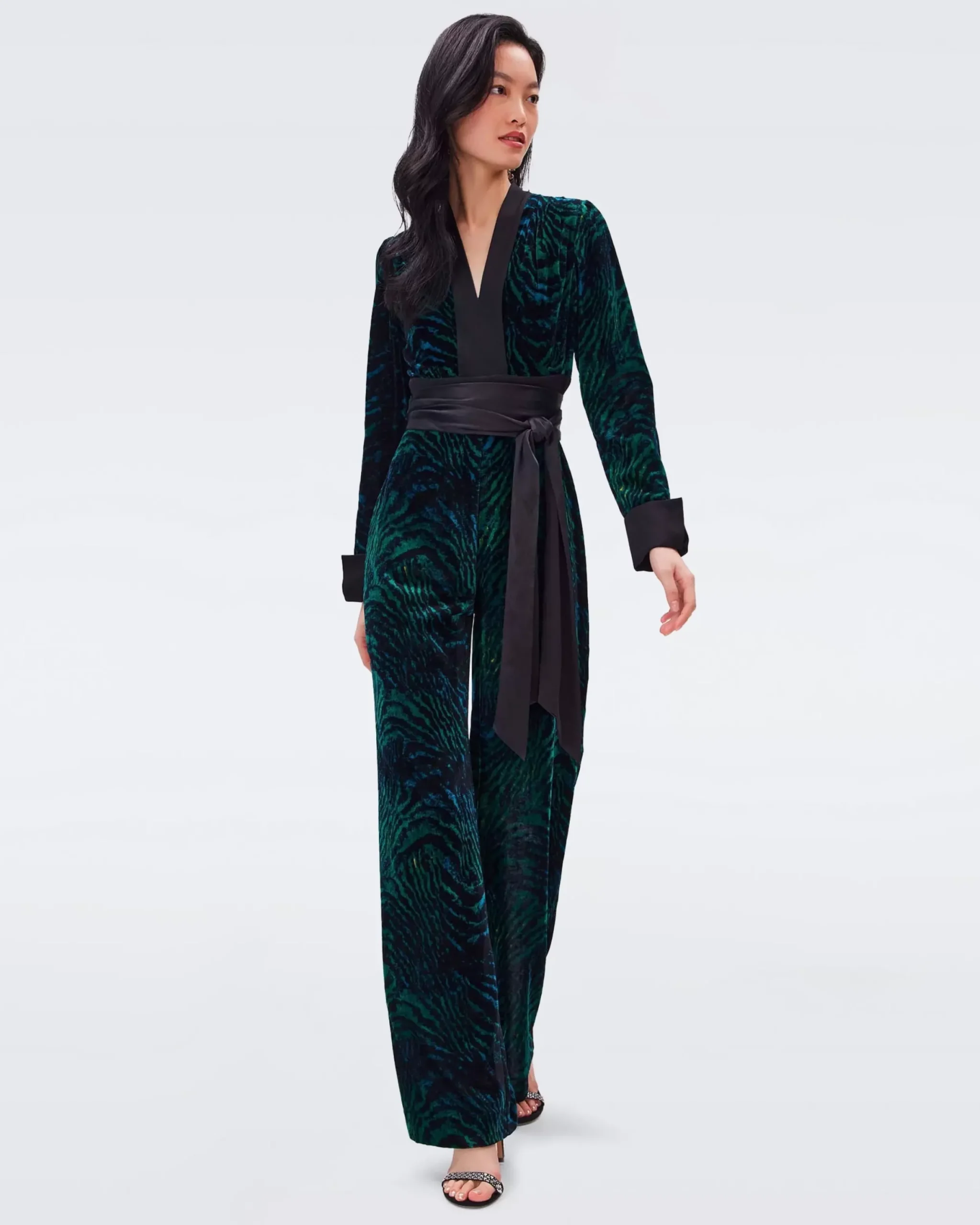 Vegas Velvet Jumpsuit-dvf Cheap
