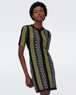 Wilson Knit Jacquard Dress-dvf Hot